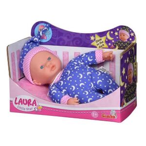 Játékbaba,sötétben világító pizsamával - Laura Little Star