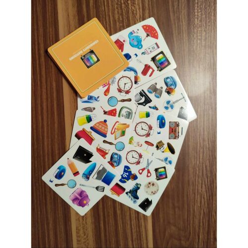 Gyorsasági figyelemfejlesztő kártyajáték a Dobble játékok mintájára - Tárgyak