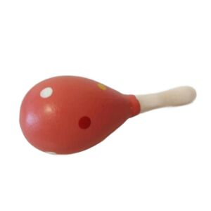 Fa rumba tök - kicsi - rózsaszín színes pöttyökkel