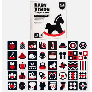 Vizuális észlelést fejlesztő képkártyák babáknak (3-6 hónap) - kontrasztos fekete-fehér és színes képek ( Baby Vision)