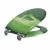 Angled view of Pepita green leaf MDF toilet seat with soft close