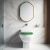 Pepita green leaf toilet seat installed in modern bathroom