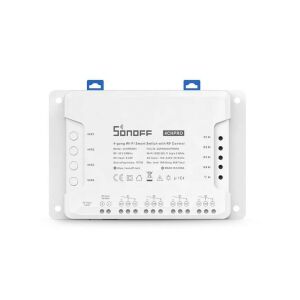 Sonoff 4CH PRO (R3) internetről távvezérelhető, WiFi-s és RF-es időzíthető kapcsoló relé négy áramkö