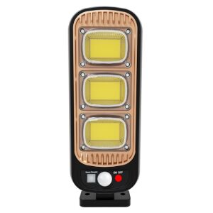 Napelemes lámpa, 54 COB, mozgásérzékelővel, beépített napelemes, Fekete (GL-84069)