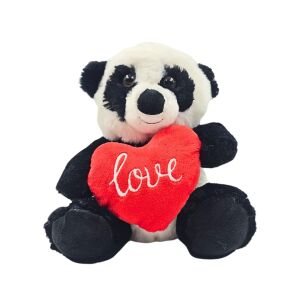 Plyšová hračka, medvedík panda so srdiečkom na rukách, 20 cm 119545173 - Umenie&Hobby