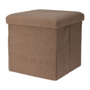 Taburet pliabil cu spațiu de depozitare - Storage Solutions®, tip cutie, otoman, culoare cafeniu, 38x38x38 cm 119545183 - Bănci de depozitare