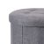 Runder Klapphocker mit Stauraum – Storage Solutions®, kastenförmig, graue Farbe, 45 x 45 x 39 cm 119545199