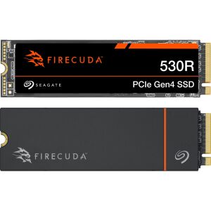 Seagate FireCuda 530R 4TB PCIe Gen4 SSD, felülnézet és oldalnézet - Seagate