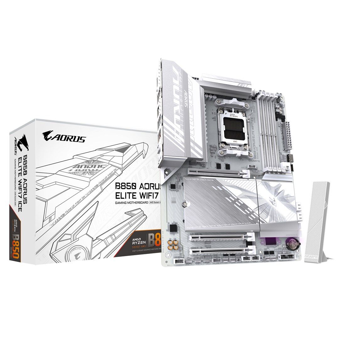 GIGABYTE B850 AORUS ELITE WIFI7 ICE AMD B850 Socket AM5 ATX alaplap