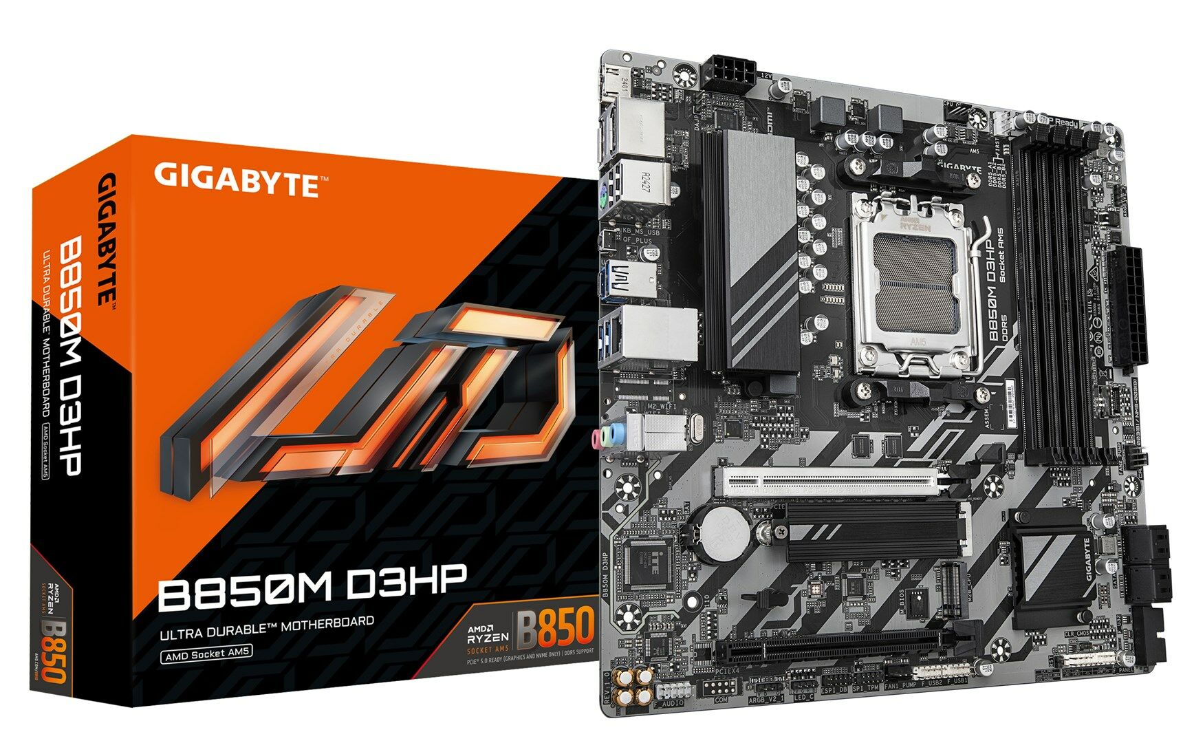 GIGABYTE B850M D3HP AMD B850 Socket AM5 Micro ATX alaplap