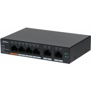 Dahua DH-CS4006-4GT-60 6-Port Gigabit PoE Switch Widok z przodu - Dahua