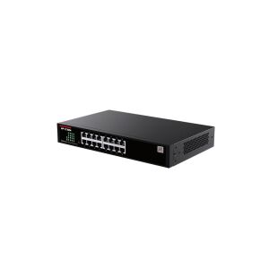 IP-COM Networks G2216D 16-портов Gigabit Ethernet управляем комутатор, ъглов изглед - IP-COM