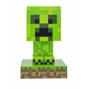 Figurină Minecraft Creeper cu iluminare, 11 cm înălțime, verde, lumină LED, necesită 2 baterii AAA - Minecraft