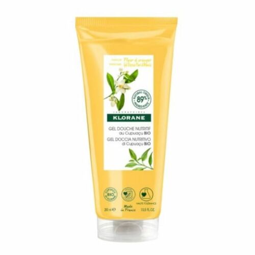 Nawilżający żel prysznicowy z masłem cupuacu i pomarańczowymi kwiatami, Klorane, Flor de Naraja, 200 ml 119551723