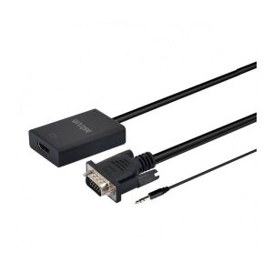 Astrum DA510 VGA + Audio - HDMI adaptér čierny (aktívny) 119551885 - Astrum