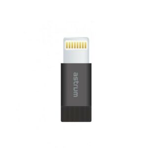 Astrum 8 pini Lightning - Adaptor de conversie Micro USB cu licență MFI negru 119551900 - Astrum