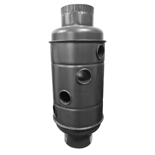 Kachelpijp warmtetrommel zwart 120 4 gaten rond 119555497