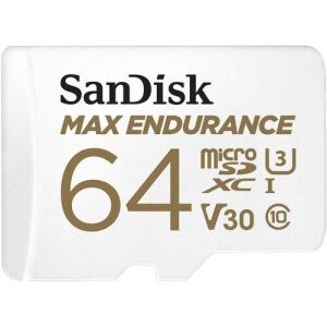 64GB microSDXC Sandisk Max Endurance CL10 U3 V30 + adapter (SDSQQVR-064G-GN6IA) (SDSQQVR-064G-GN6IA)