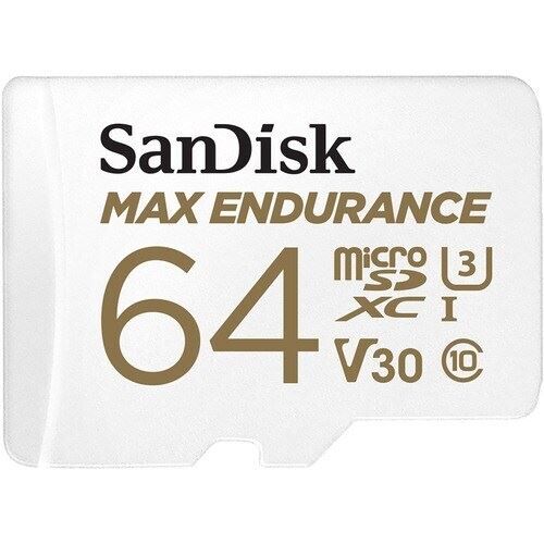 64GB microSDXC Sandisk Max Endurance CL10 U3 V30 + adapter (SDSQQVR-064G-GN6IA) (SDSQQVR-064G-GN6IA) 119560147