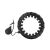 Trizand black weighted hula hoop isolated