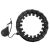 Trizand black weighted hula hoop for fitness