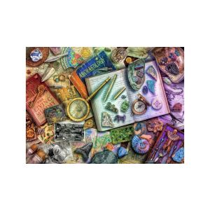 Ravensburger Puzzle 500 darabos - A régész asztala, részletes kép az összerakott puzzleról - Ravensburger Puzzle