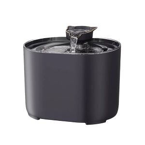 Automatyczna fontanna do wody dla zwierząt domowych w kolorze czarnym z dyszą w kształcie kota - Trzymanie kotów