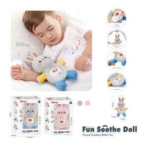 Chipolino zenélő, nyugtató nyuszi baba játék, rózsaszín - Chipolino