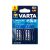 VARTA LONGLIFE tartós elem AA, lítium, 6db/csomag 119621350