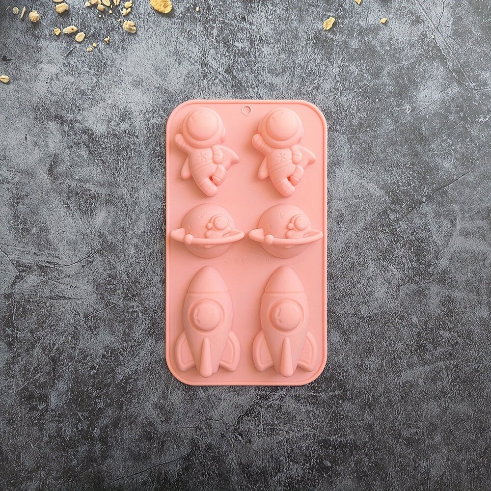 Formă de copt din silicon cu tematică spațială