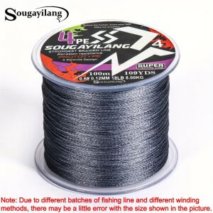 Sougayilang 100M 4 szálas PE fonott horgászzsinór – erős és tartós a maximális fogásért 119623791 - Fonott zsinór