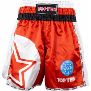 Pantaloni scurti kickboxing aprobati WAKO "WAKO Star", Top Ten, Rosu, L INTL 119631192 - Box & Harcművészet