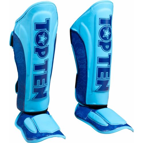 "Dragon" sípcsontvédők - kék, M-es méret