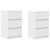 vidaXL szett két fehér éjjeliszekrény 3 fiókkal