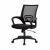 Pepita ergonomic black office chair, angled view