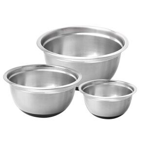 Set de 3 boluri Klausberg KB 7388, 5 l, 3 l, 1.6 l, baza antiaderenta, Inox 119656062 - Boluri de amestecare