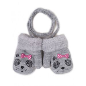 Yo!club téli kesztyű 12 cm - szürke/kutya 119701347 - Yoclub