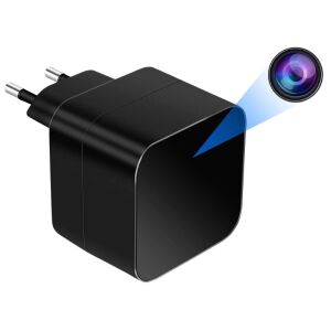 Kamera szpiegowska iUni IP90 w ładowarce USB, widok pod kątem - IUni