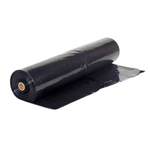 Schwarze Mulchfolie 0,8x2400m, 15 Mikron zur Unkrautbekämpfung und Bodenerwärmung