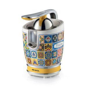 Ariete Positano 0413/0P electric citrus juicer with colorful tile design - Ariete Juicer and Press
