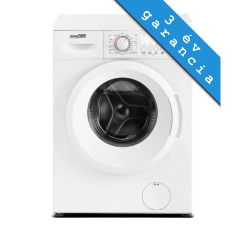 Homefort HME16100UW D 6kg 1000 f/p Gőzös Keskeny Mosógép, fehér elöltöltős mosógép