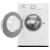 Homefort HME16100UW D 6kg 1000 f/p Gőzös Keskeny Mosógép mosógép, nyitott ajtó