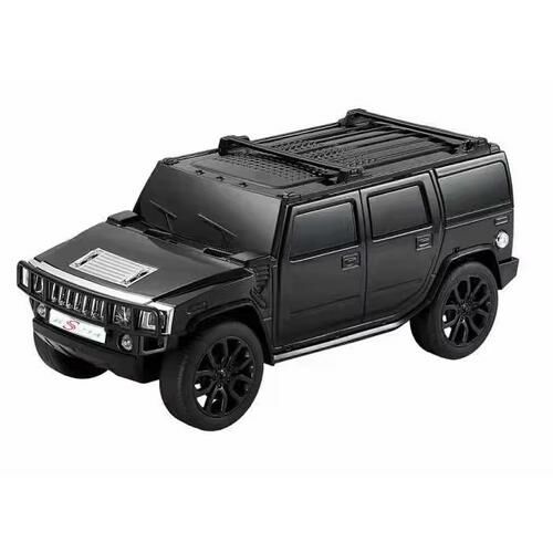 Boxă Bluetooth Hummer H2 neagră, vedere în unghi