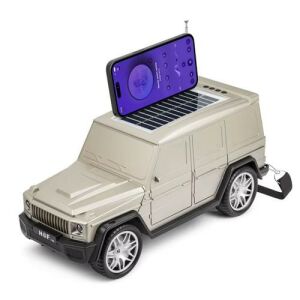 HF-F88 Mercedes G63 Bluetooth-Lautsprecher mit Solarladung und FM-Radio in Gold - Peripheriegeräte