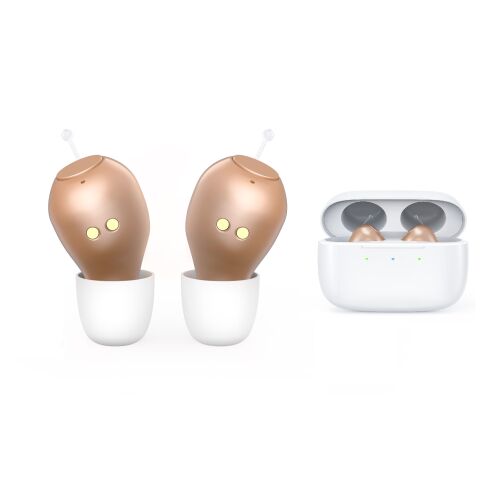 NeoHGS digitális hallókészülék készlet két hallókészülékkel és töltőtokkal