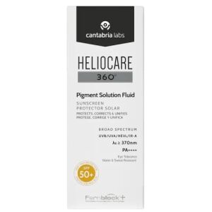 Płyn ochrony przeciwsłonecznej Kantabria Heliocare 360º Pigment Rolume SPF50+, aby zapobiec i zmniejszyć plamy pigmentu, 50 ml