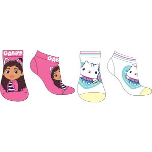 Nickelodeon Gabi babaháza zokni szett, 2 pár, 31-34-es méret, Gabival és Pandy Mancsival - Nickelodeon