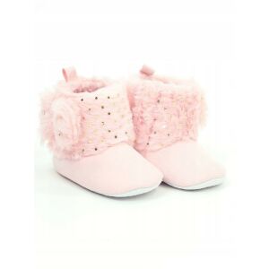 Yoclub babakocsi cipő 0-6 hó - rózsaszín/masnival, arany díszítéssel 119771926 - Yoclub