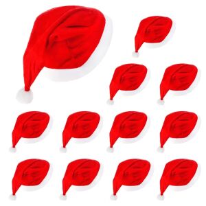 Mikulás sapka, piros-fehér, puha poliészter, 44 cm hossz 119774965 - Mikulás jelmez