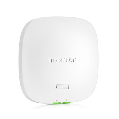 HPE Instant On S1T09A AP21 (RW) 802.11ax Wi-Fi 6 2x2 Dual-Band Indoor Access Point, weiß, Vorderansicht